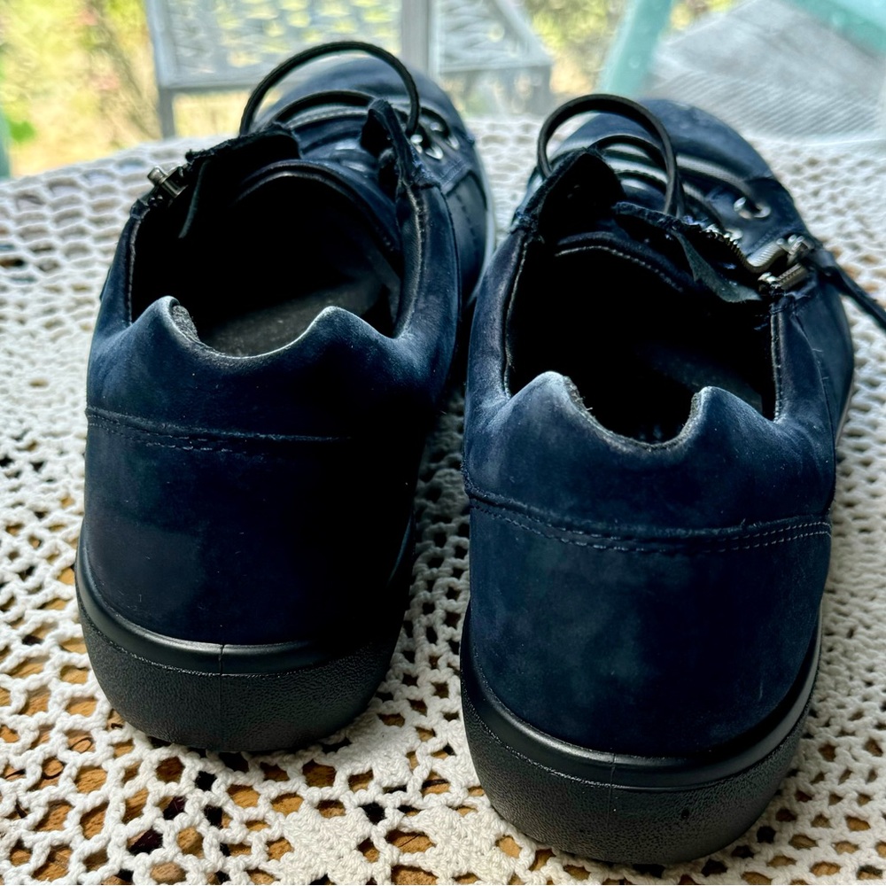 Hotter Chase Casual Shoes Sz 8.5M (dark Blue) Nubuck Leather Side Zip - SKU 725 - Picture 5 of 8